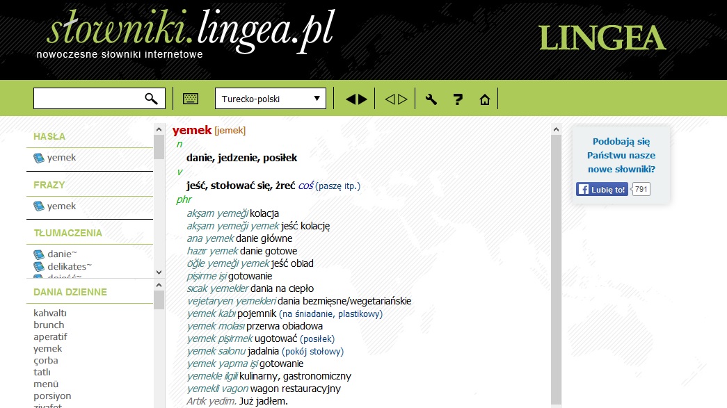 słownik polsko-turecki Lingea
